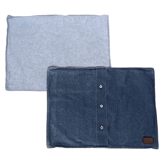 Nautica Denim Pillow Shams Standard Set of 2 - Picture 8 of 8